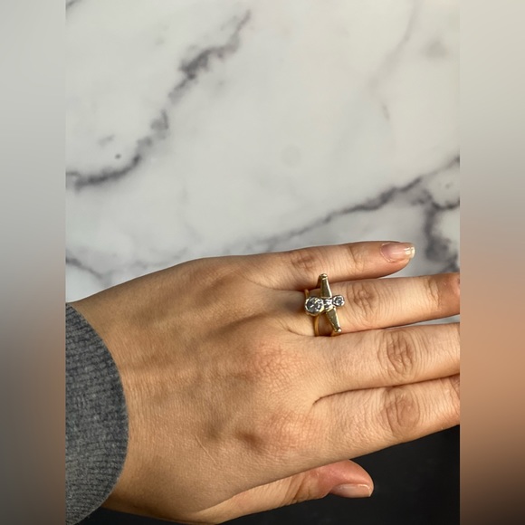 14K Diamond & Gold Ring Set - Picture 7 of 8